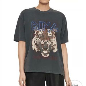 RARE anine bing tiger tshirt